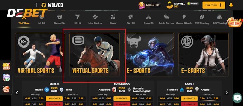 Cá cược đua ngựa Debet